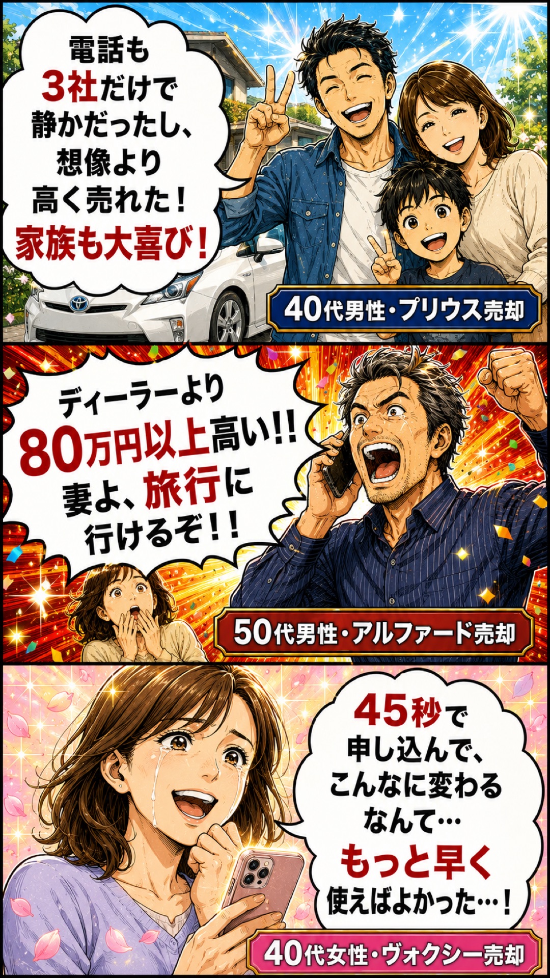 CTN車一括査定を使った利用者の喜びの声